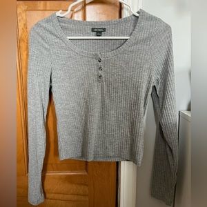 wild fable cropped long sleeve top